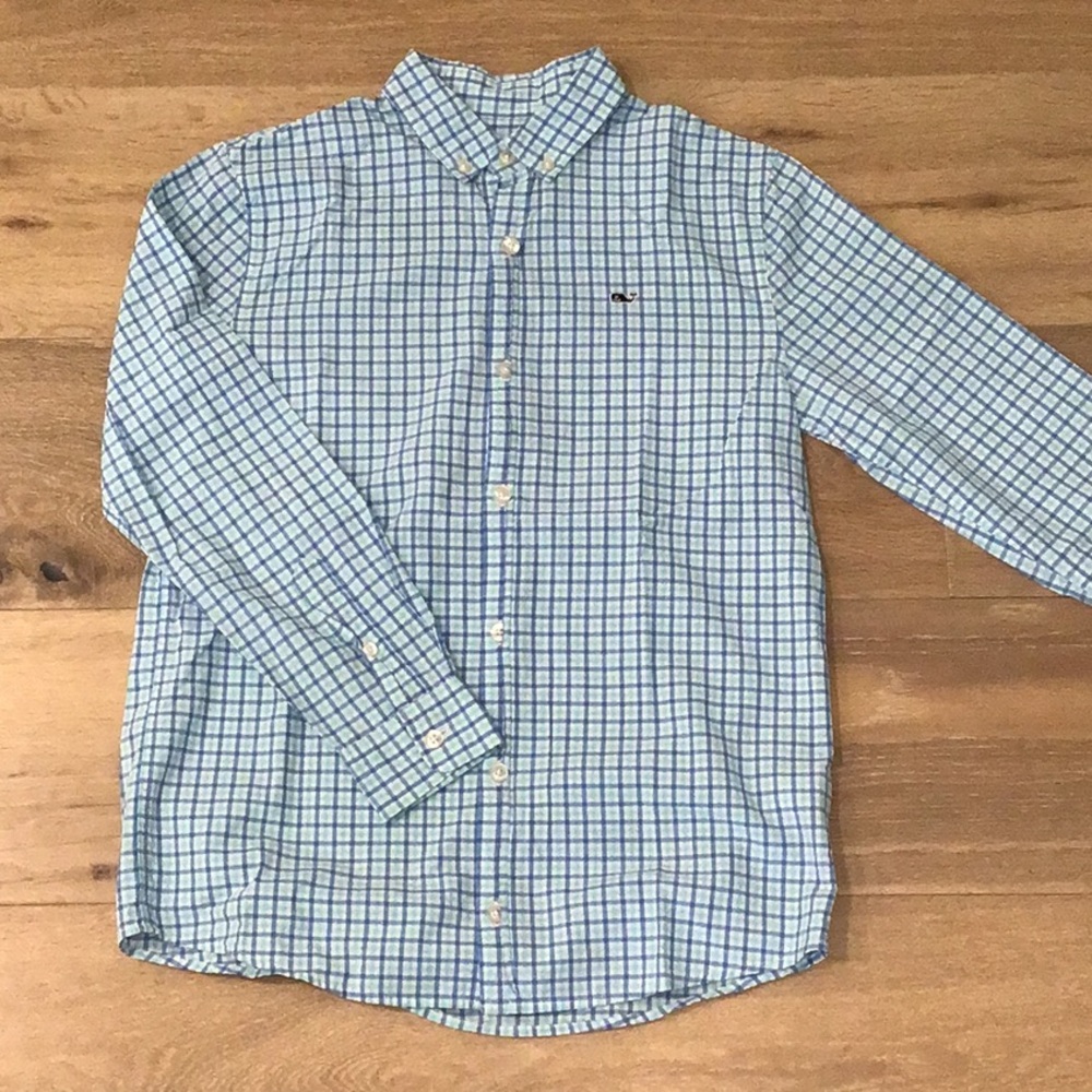 Vineyard Vines Boys Whale Shirt M 12/14